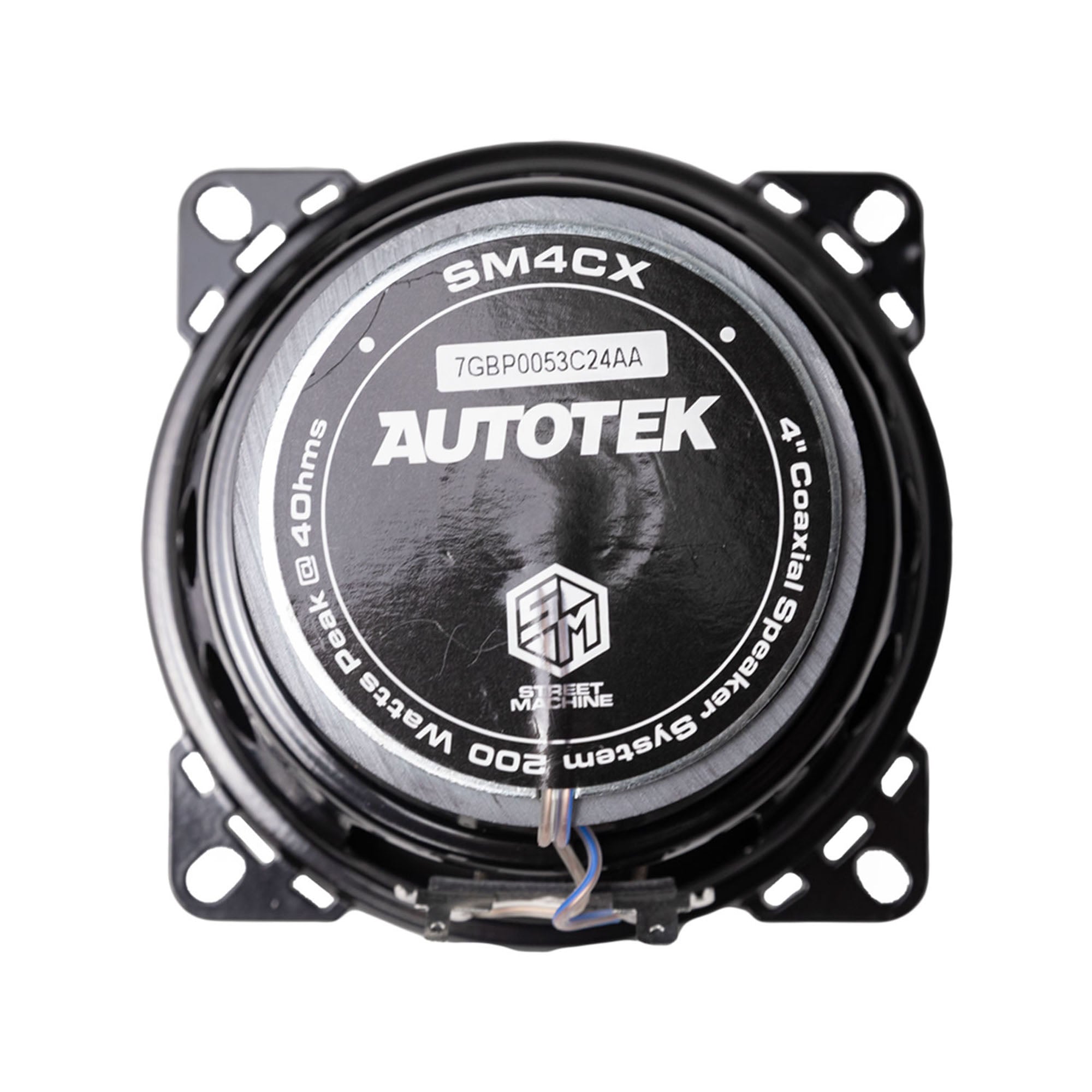 Autotek Street Machine 200 Watt 4 Inch 2 Way Car Audio Coaxial Speakers, 2 Pack - VMInnovations