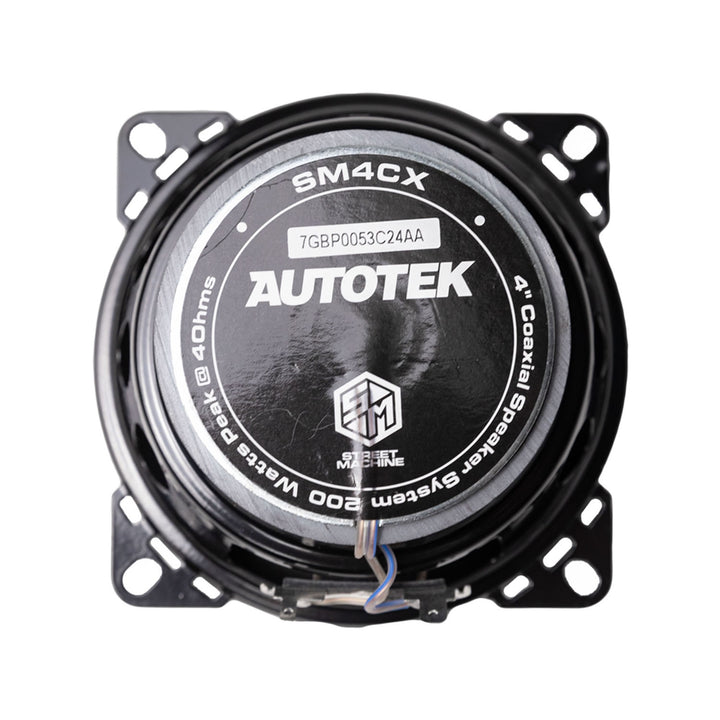 Autotek Street Machine 200 Watt 4 Inch 2 Way Car Audio Coaxial Speakers, 2 Pack