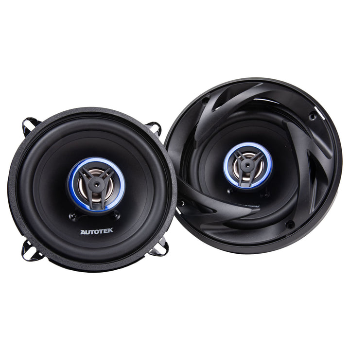 Autotek Street Machine 250 Watt 5.25" 2 Way Car Audio Coaxial Speakers, Pair