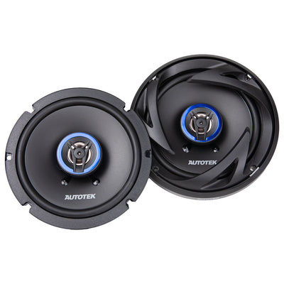 Autotek Street Machine 6.5 Inch 2-Way Shallow Car Audio Coaxial Speakers, Pair - VMInnovations