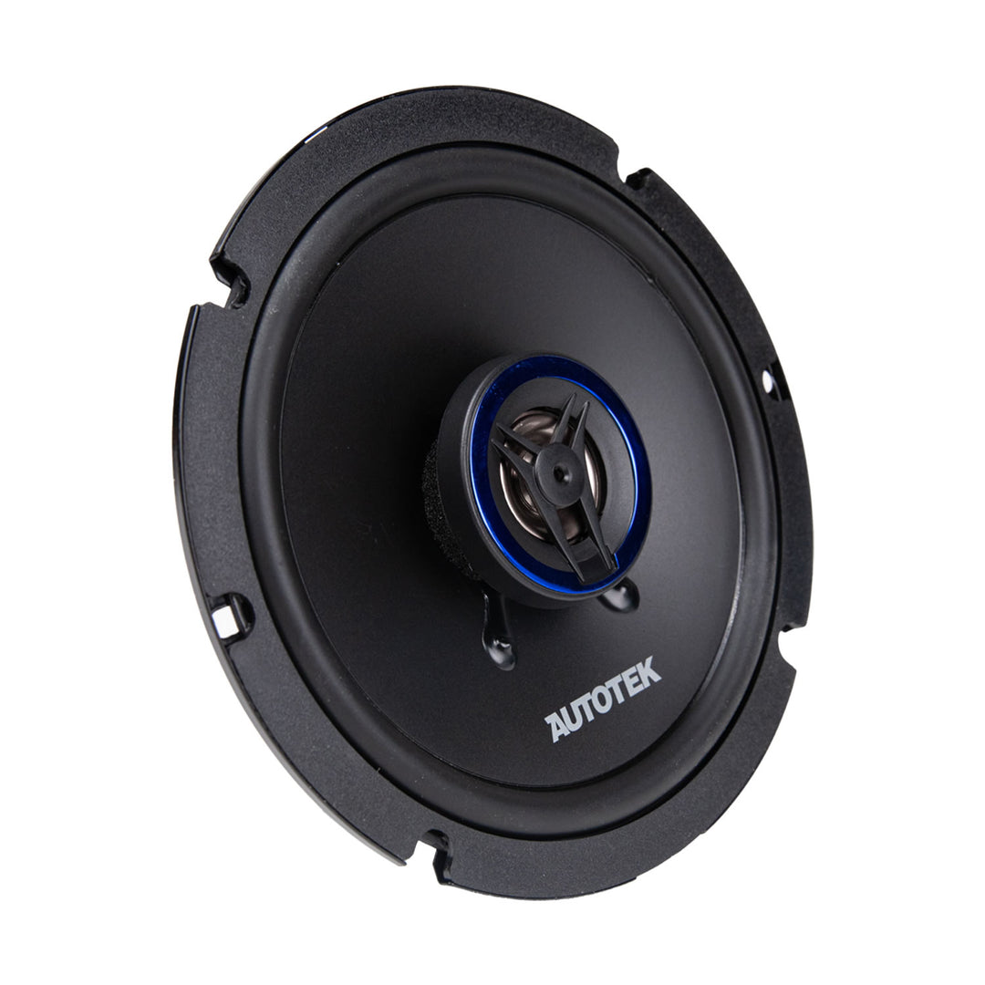 Autotek Street Machine 6.5 Inch 2-Way Shallow Car Audio Coaxial Speakers, 2 Pack