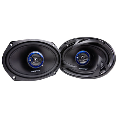 Autotek Street Machine 6x9 in. 3-Way Car Audio Universal Coaxial Speakers, Pair - VMInnovations