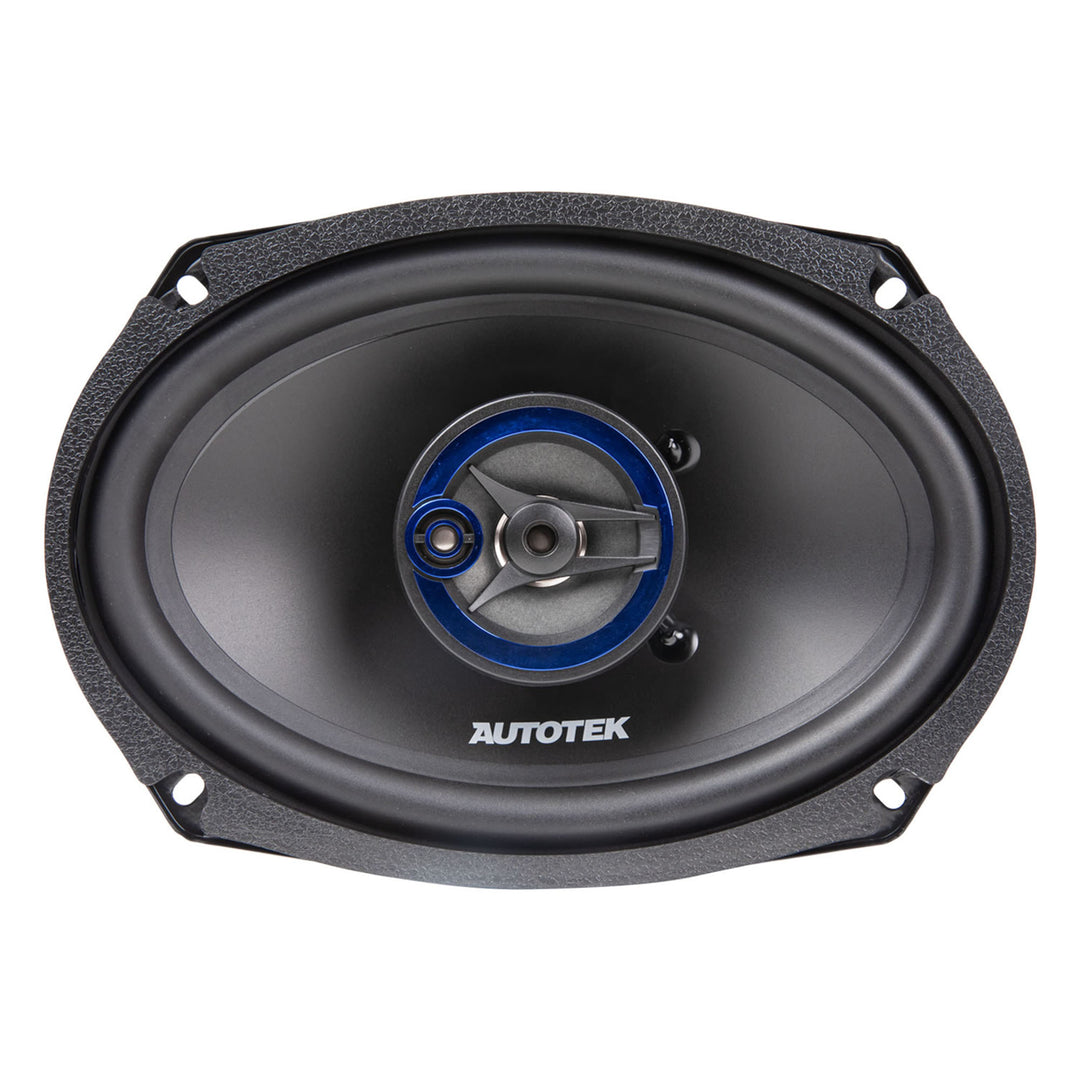 Autotek Street Machine 6x9" 3-Way Car Audio Universal Coaxial Speakers, 2 Pack