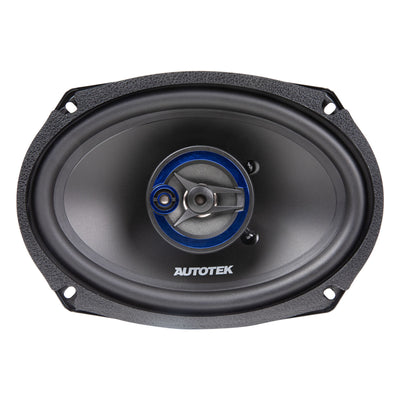 Autotek Street Machine 3-Way Car Audio Universal Coaxial Speakers, 6.5" & 6x9"