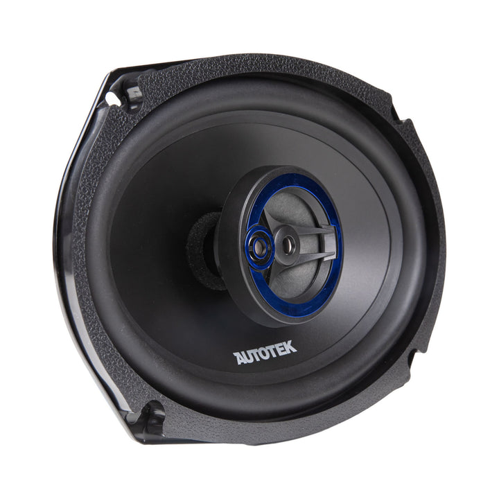 Autotek 4 Pack Street Machine 6x9 in. 3-Way Car Audio Universal Coaxial Speakers