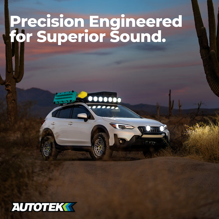 Autotek Street Machine 3-Way Car Audio Universal Coaxial Speakers, 6.5" & 6x9"