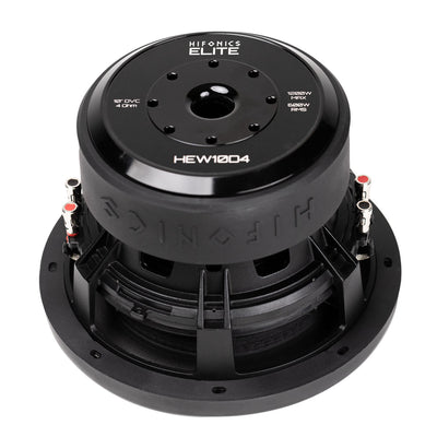 Hifonics 4 Pack ELITE 10" Subwoofer, Dual Voice Coil Car Audio Speaker, 1200W
