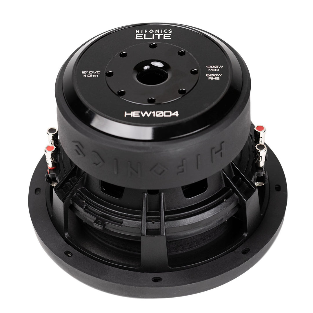Hifonics 2 Pack ELITE 10" Subwoofer, Dual Voice Coil Car Audio Speaker, 1200W