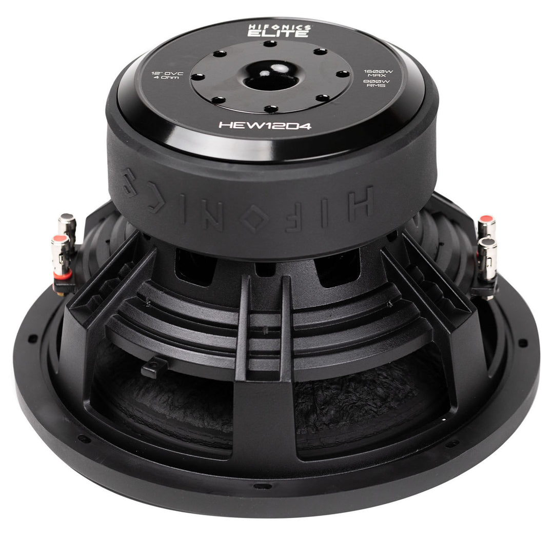 Hifonics 2 Pack ELITE 12" Subwoofer, Dual Voice Coil Car Audio Speaker, 1600W