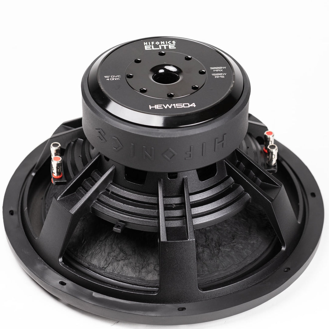 Hifonics 2 Pack ELITE 15" Subwoofer, Dual Voice Coil Car Audio Speaker, 3000W