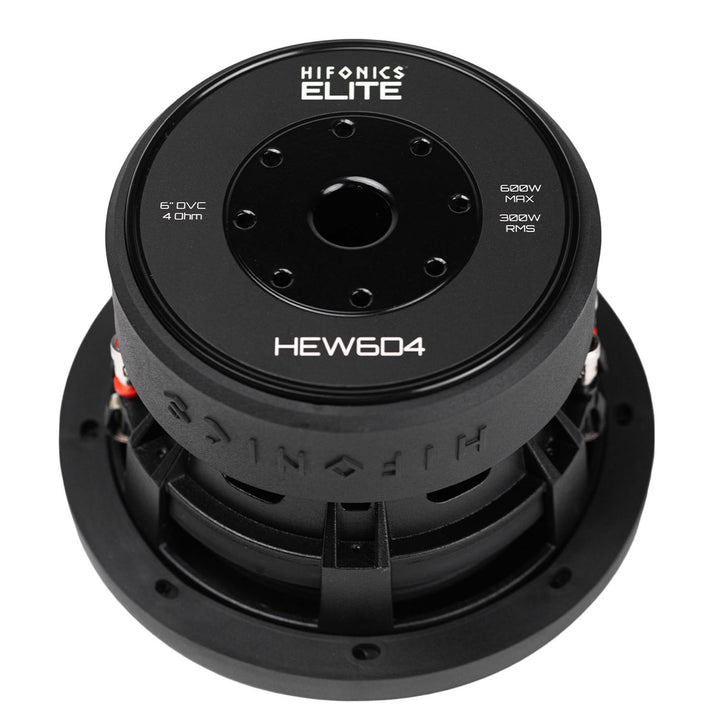 Hifonics 4 Pack ELITE 6.5 in. Subwoofer, Dual Voice Coil Car Audio Speaker, 600W