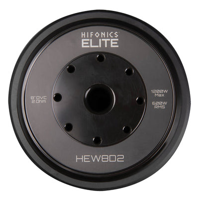Hifonics 4 Pack ELITE 8" 2 Ohm Subwoofer, Dual Voice Coil Audio Speaker, 1200W - VMInnovations
