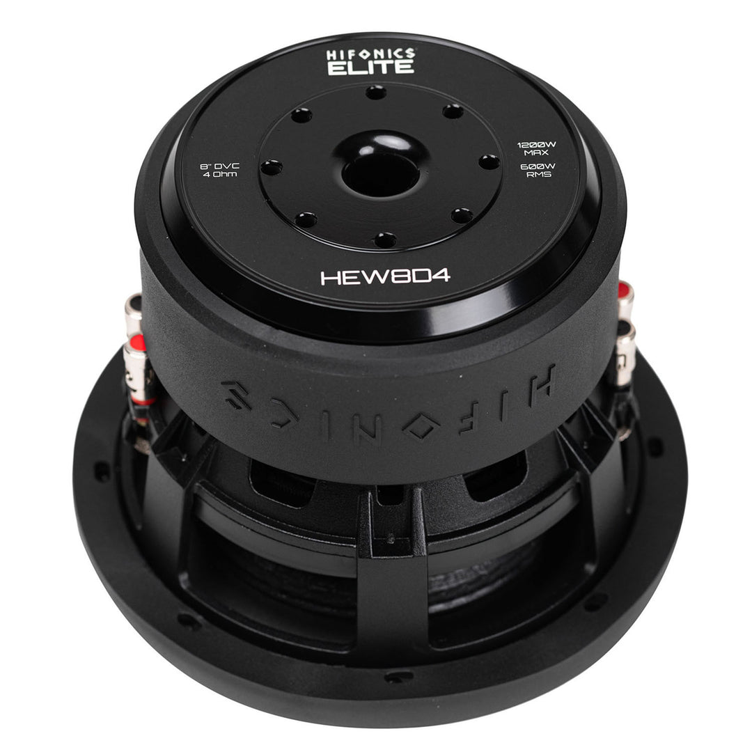 Hifonics 4 Pack ELITE 8 Inch Subwoofer, Dual Voice Coil Car Audio Speaker, 1200W