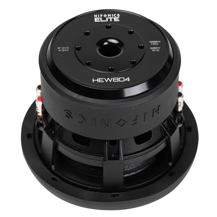 Hifonics 4 Pack ELITE 8 Inch Subwoofer, Dual Voice Coil Car Audio Speaker, 1200W