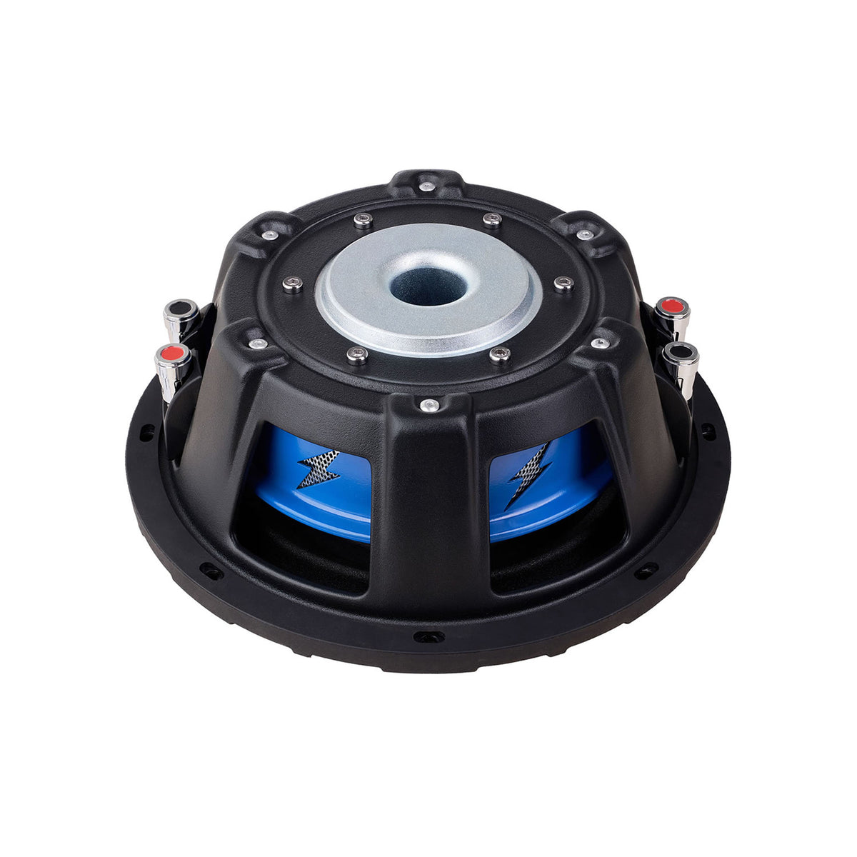 Hifonics 4 Pack ELITE 8” Shallow Subwoofer, Dual Voice Coil Audio Speaker, 500W