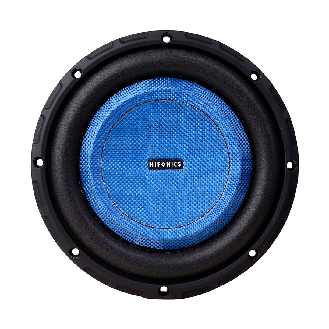 Hifonics 4 Pack ELITE 8” Shallow Subwoofer, Dual Voice Coil Audio Speaker, 500W