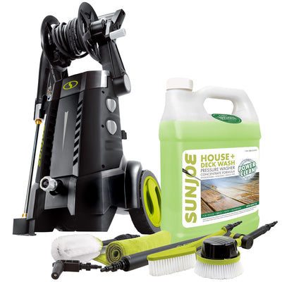 Sun Joe Corded Electric Pressure Washer, Auto Cleaning Kit & Concentrate Cleaner