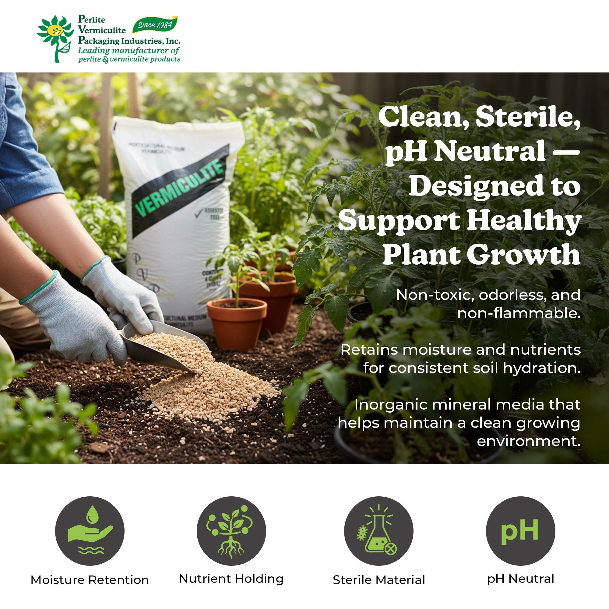 PVP Industries Medium Vermiculite Professional Grade Soil Conditioner (Open Box)