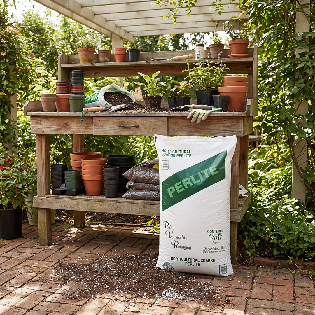 PVP Industries Organic Coarse Perlite Planting Soil Additive, 4 cu. ft., White