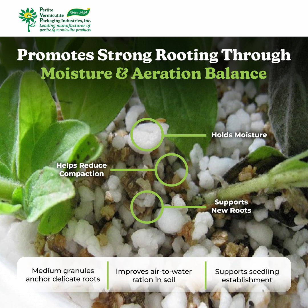 PVP Industries Organic Coarse Perlite Planting Soil Additive, 4 cu. ft., White - VMInnovations