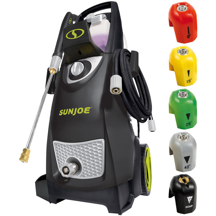 Sun Joe Electric Pressure Washer Quick-Connect Spray 5-Tip Set & Pressure Washer