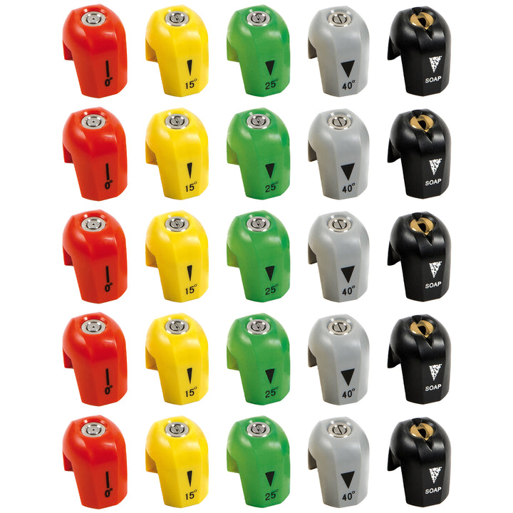 Sun Joe 5 Pack Electric Pressure Washer Quick-Connect Spray 5-Tip Set, 2030 PSI