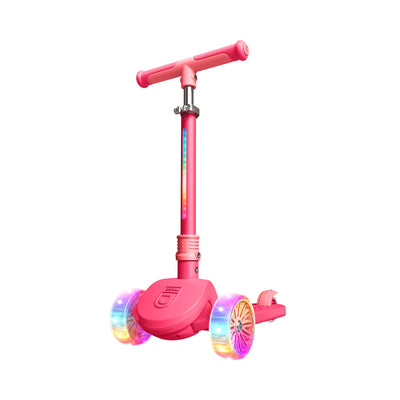 Jetson Bloom Kick Scooter with LED Lights & Height Adjustable Handlebar, Pink - VMInnovations