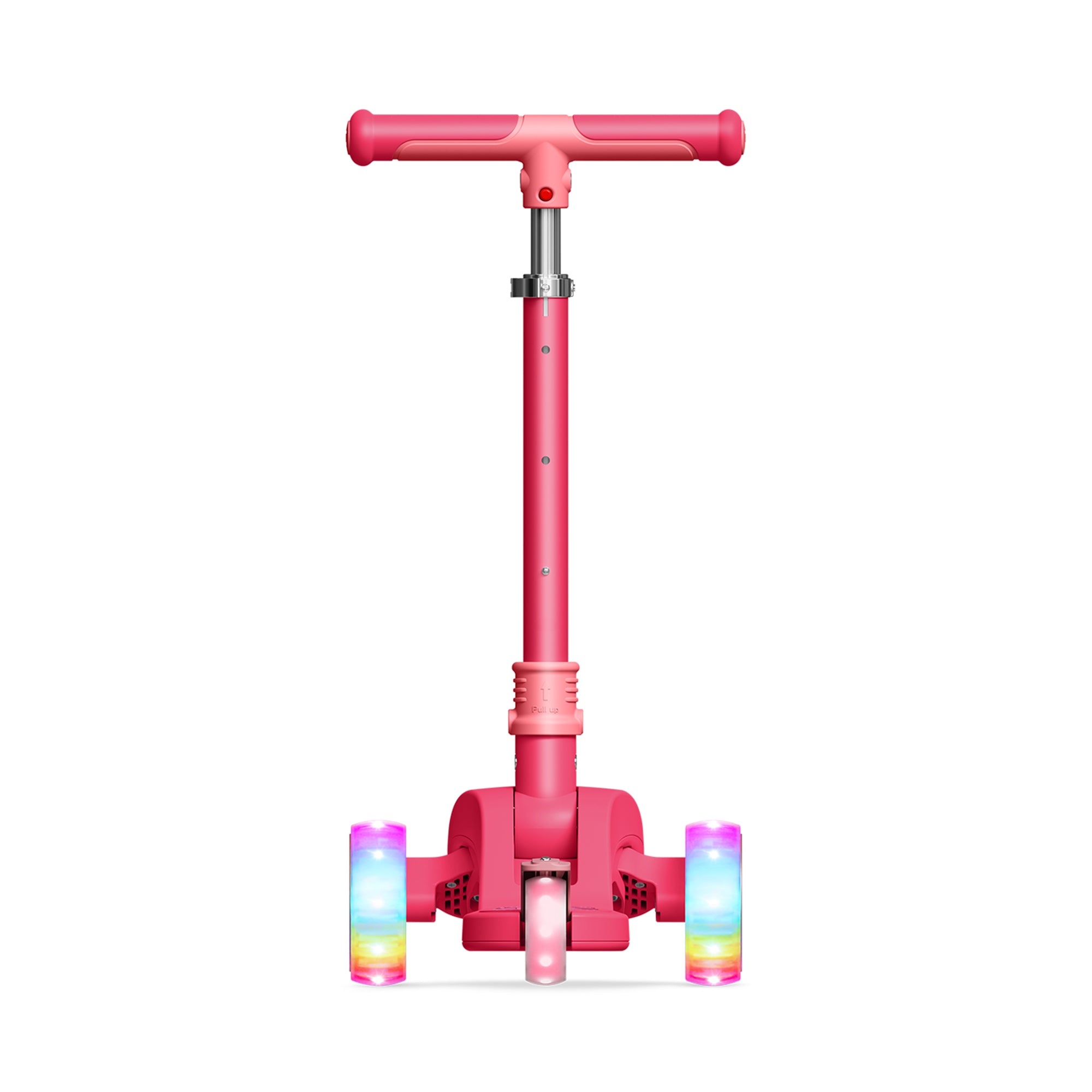 Jetson Bloom Kick Scooter with LED Lights & Height Adjustable Handlebar, Pink - VMInnovations