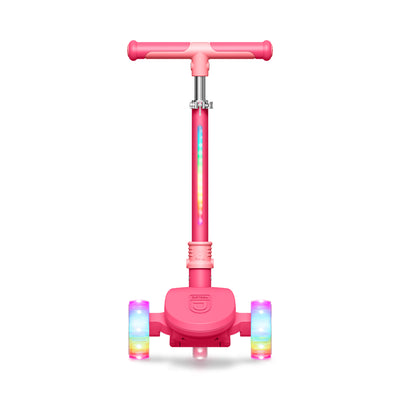 Jetson Bloom Kick Scooter with LED Lights & Height Adjustable Handlebar, Pink - VMInnovations