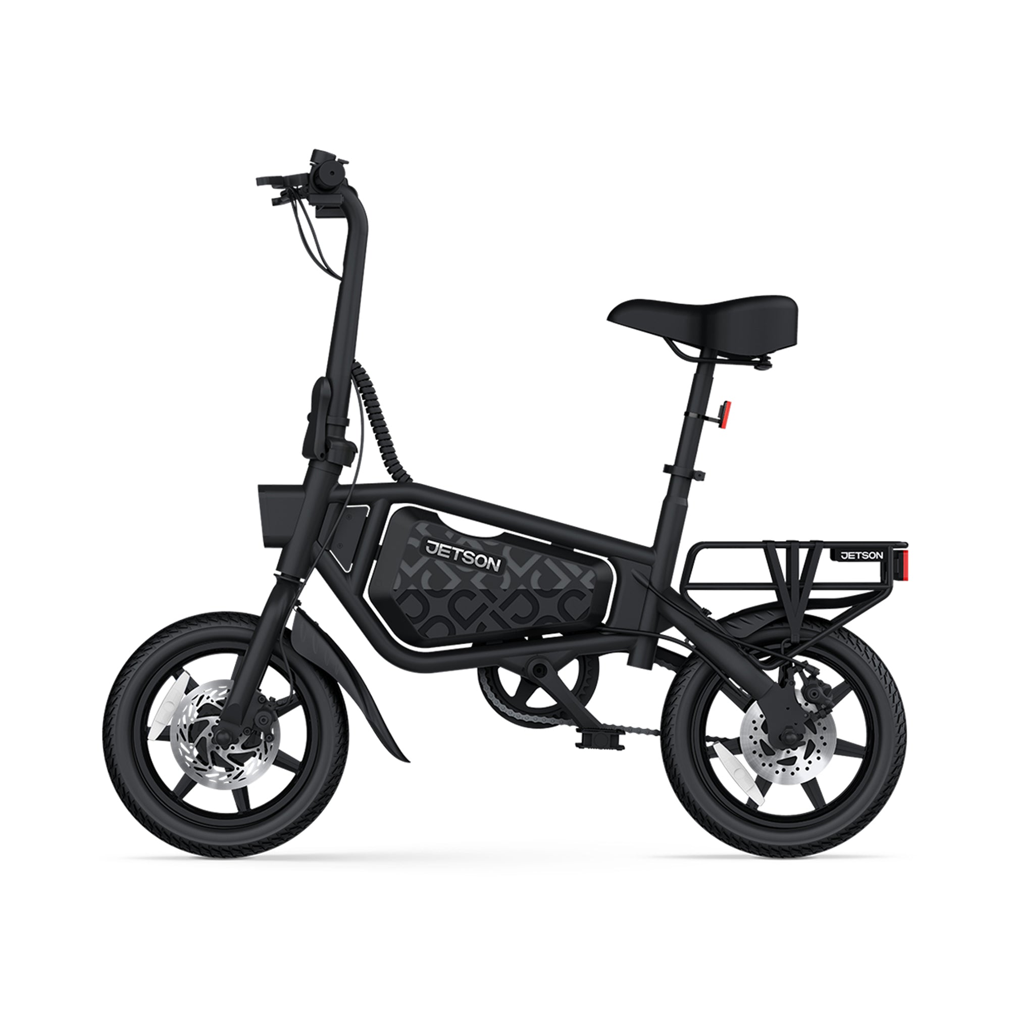 Jetson Bolt Pro Max Electric Folding Bike,14 Inch Wheels, 15.5 MPH Speed, Black - VMInnovations