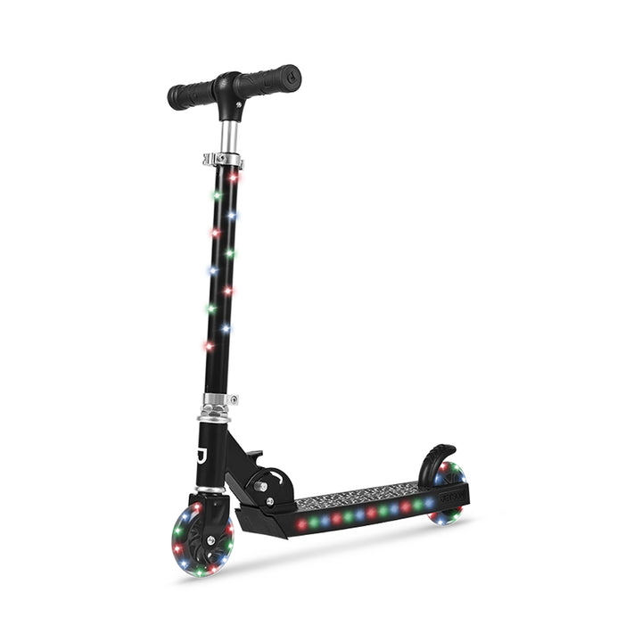 Jetson Jupiter Kick Scooter with LED Lights & Height Handlebar, Black (Open Box)