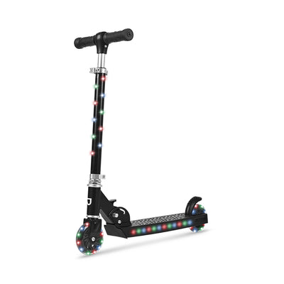 Jetson Jupiter Kick Scooter with LED Lights & Height Handlebar, Black (Open Box) - VMInnovations