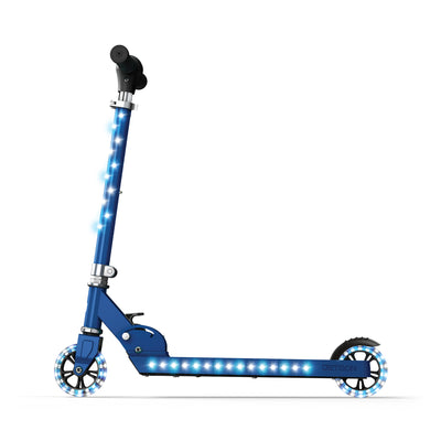 Jetson Kick Scooter w/LED Lights & Height Adjustable Handlebar, Blue (Open Box) - VMInnovations