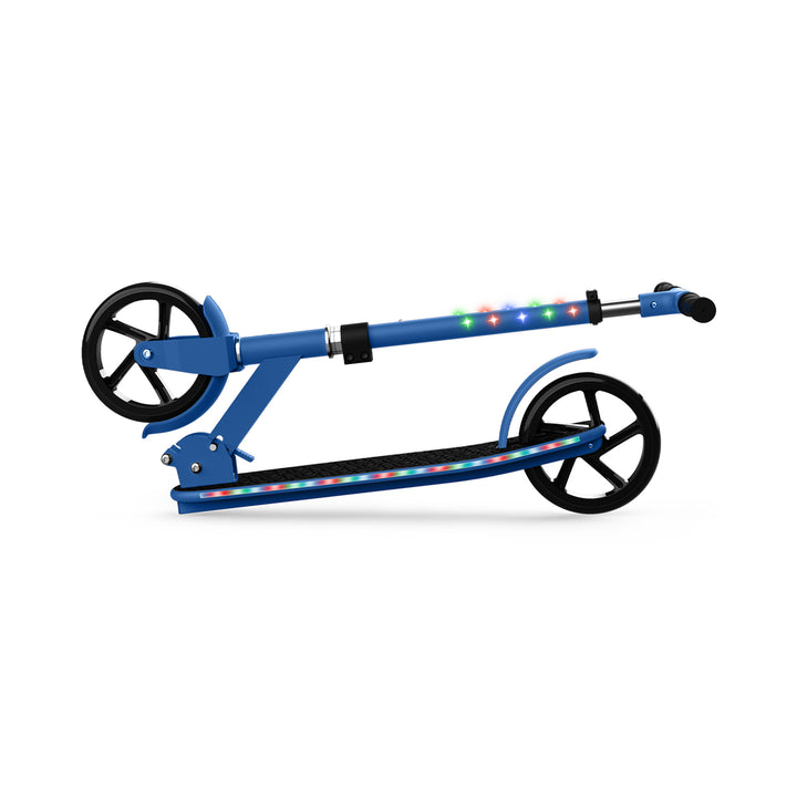 Jetson Jumbo 2 Wheel Light Up Scooter Adjustable Kick Ride On Toy for Kids, Blue