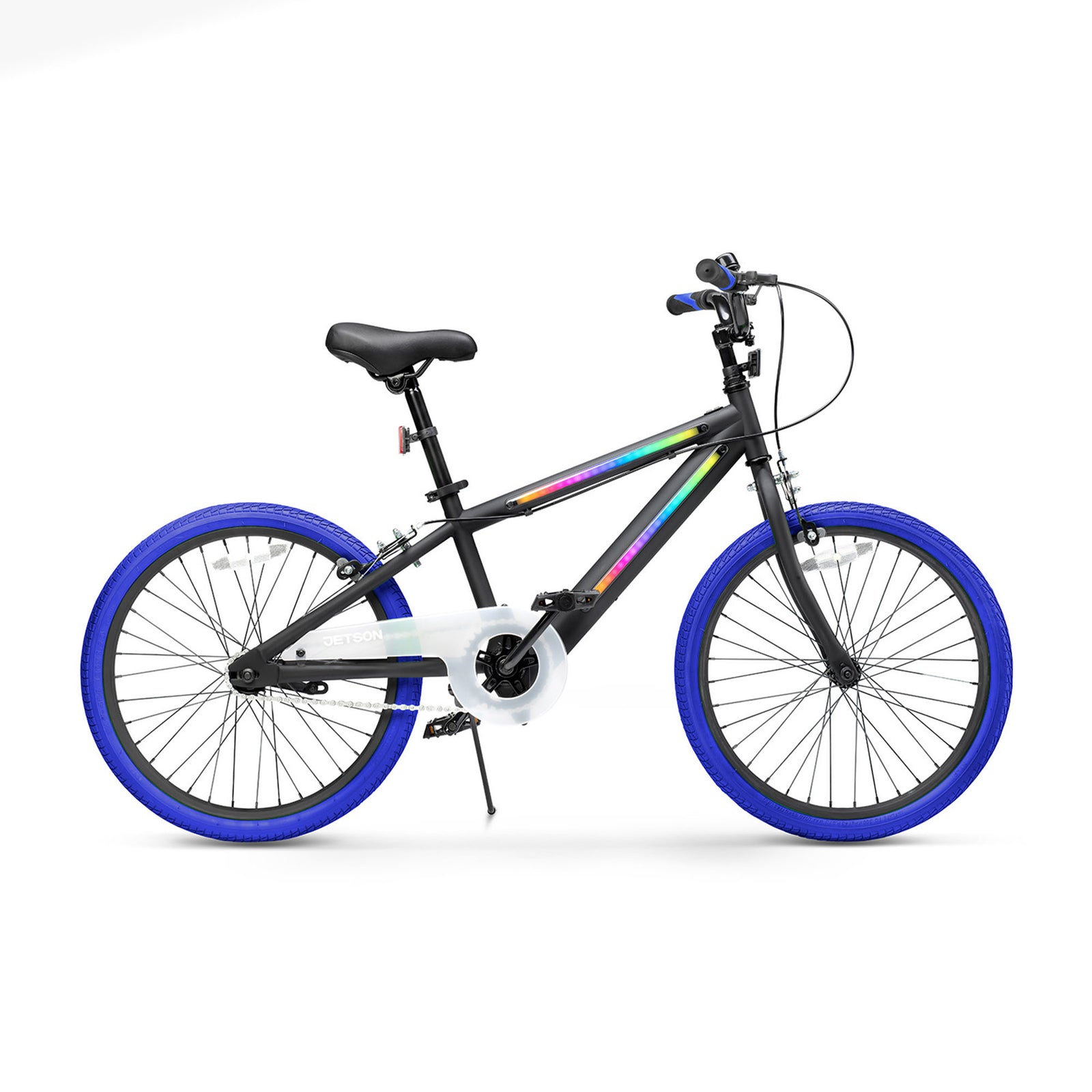 Jetson Light Rider 20" LED Kids Bike with Hand Brakes and Training Wheels, Blue - VMInnovations