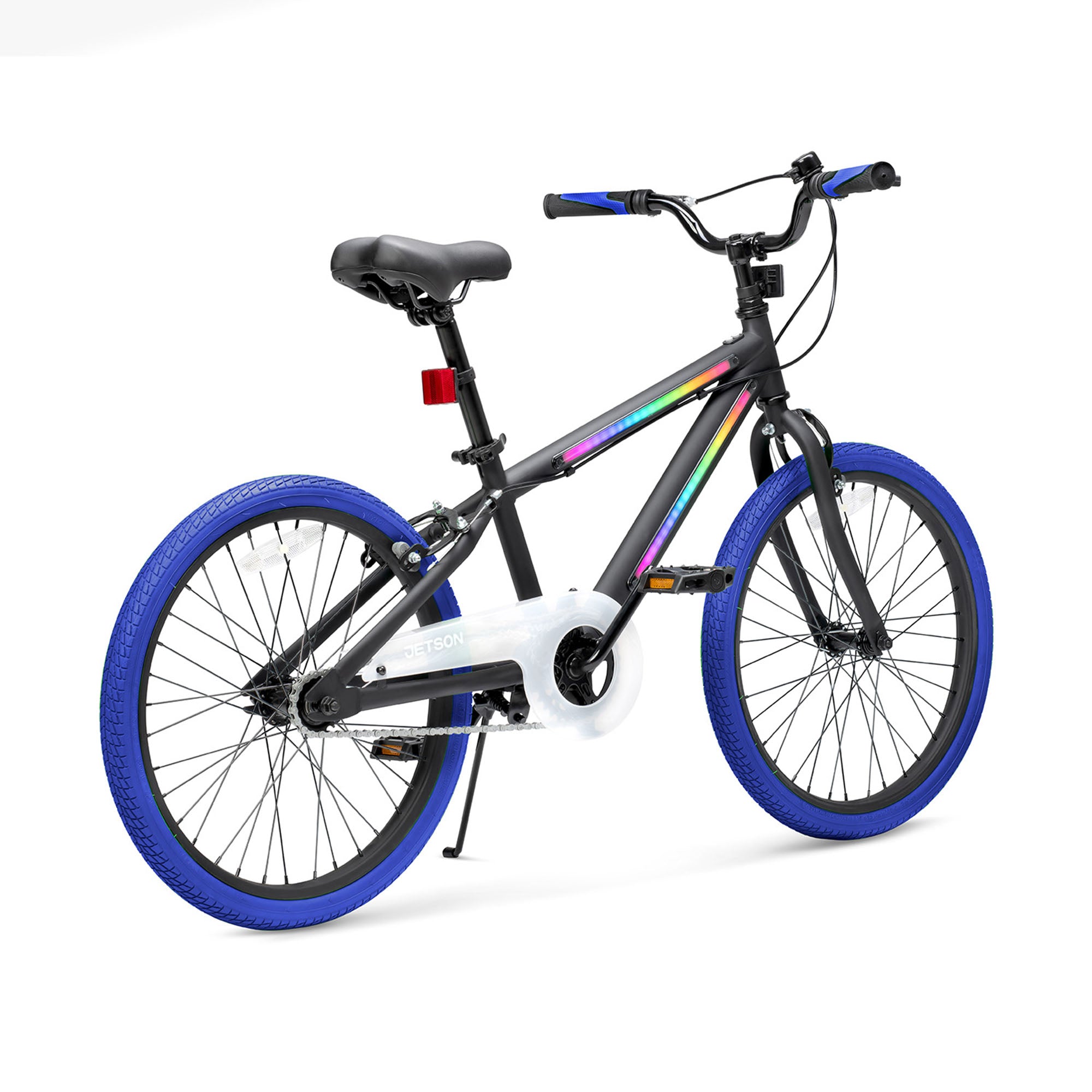 Jetson Light Rider 20" LED Kids Bike with Hand Brakes and Training Wheels, Blue - VMInnovations