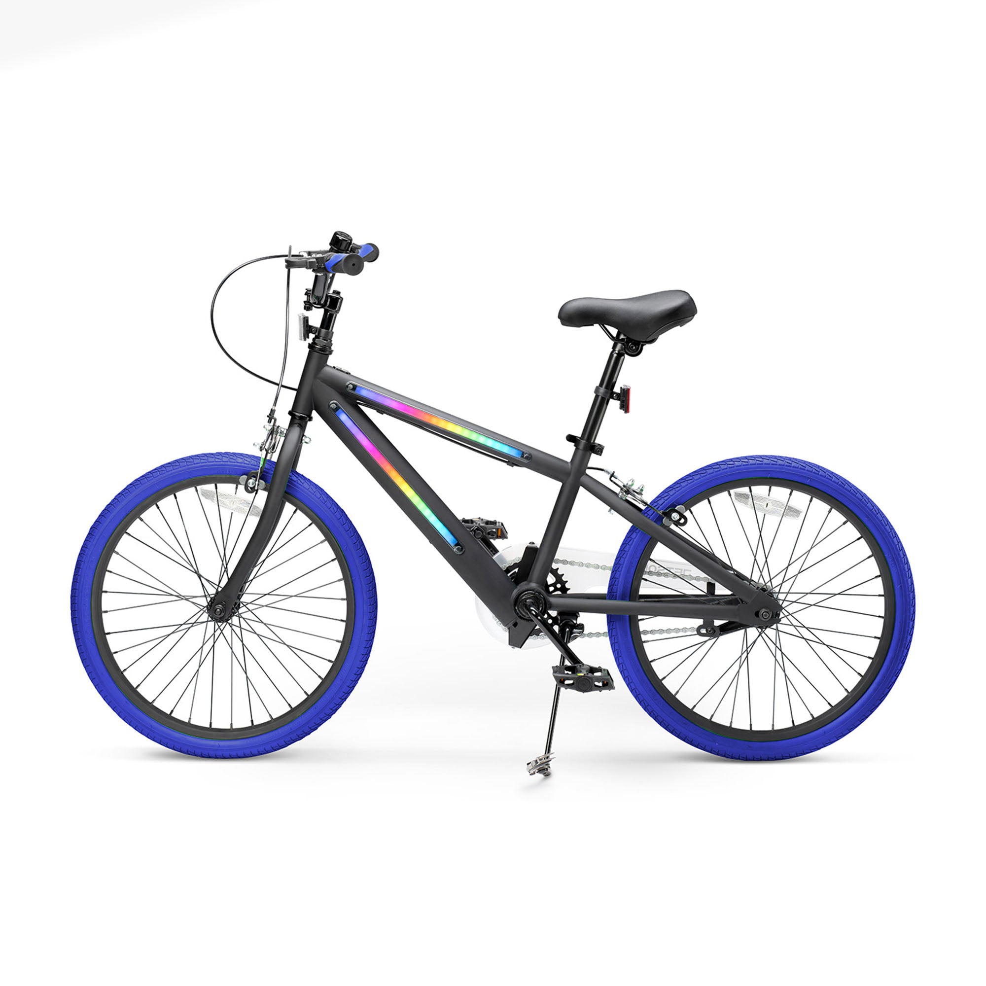 Jetson Light Rider 20" LED Kids Bike with Hand Brakes and Training Wheels, Blue - VMInnovations