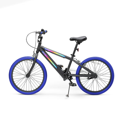 Jetson Light Rider 20" LED Kids Bike with Hand Brakes and Training Wheels, Blue - VMInnovations