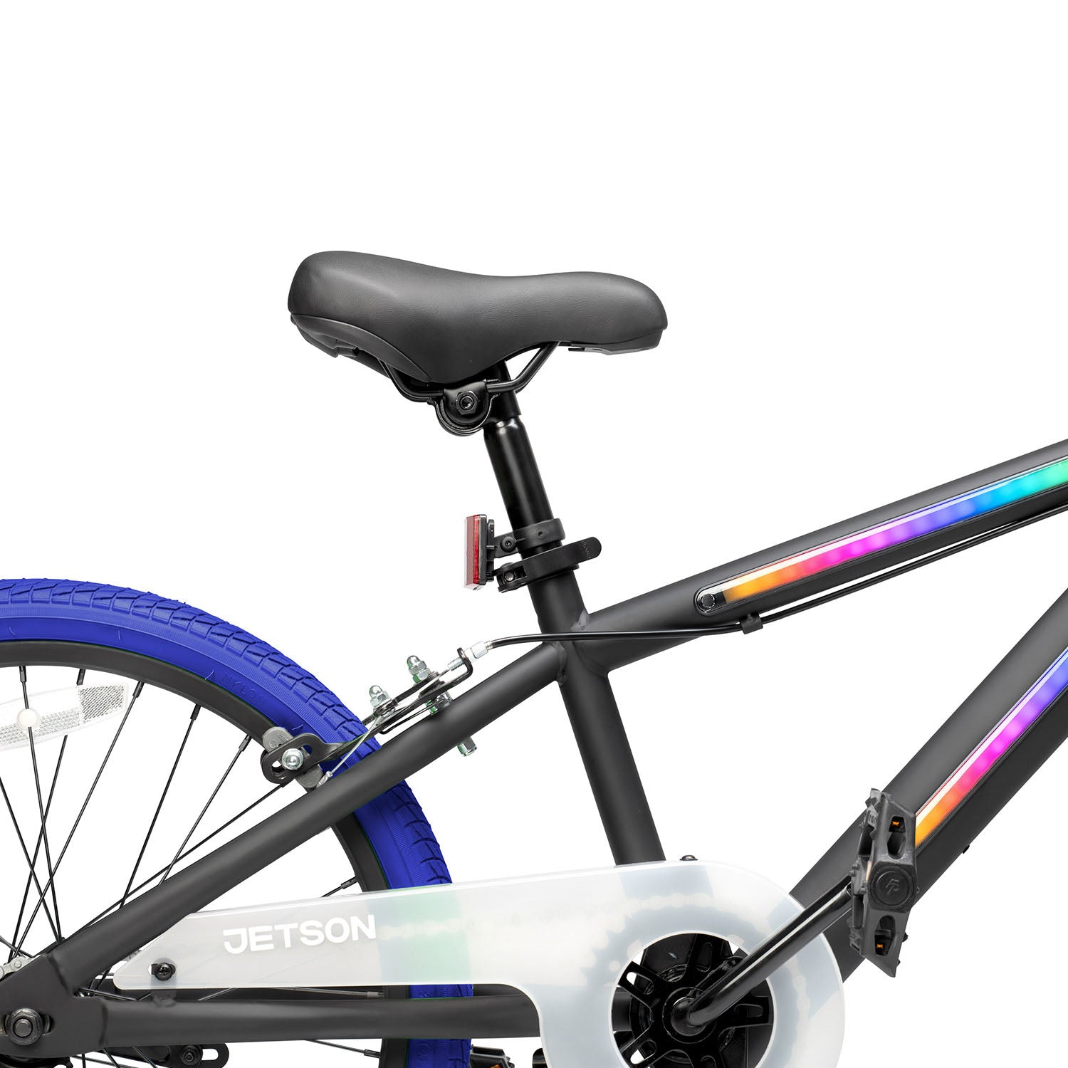 Jetson Light Rider 20" LED Kids Bike with Hand Brakes and Training Wheels, Blue - VMInnovations