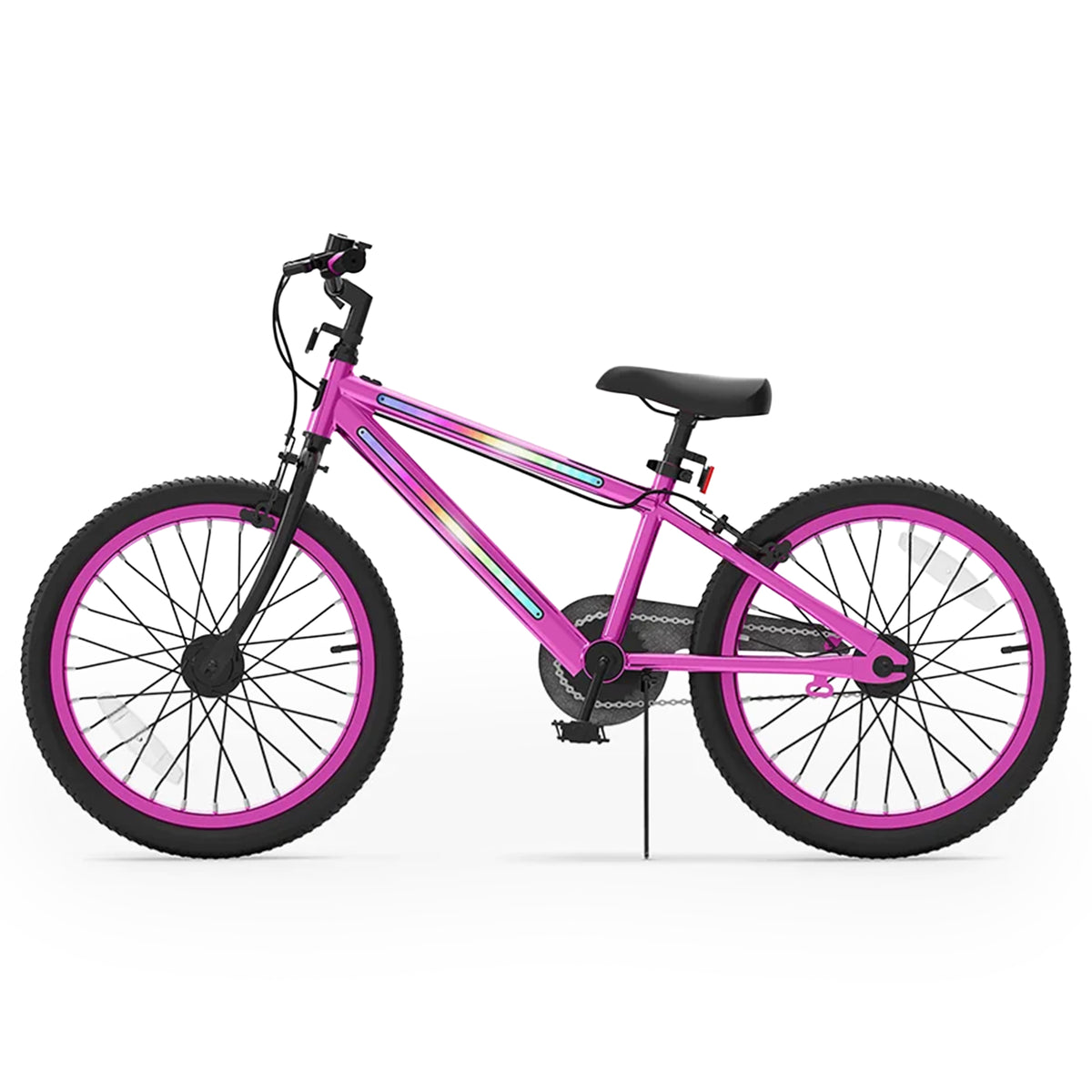 Jetson Light Rider 20 Inch LED Kids Bike with Hand Brakes and Kickstand, Pink