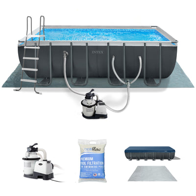 Intex Ultra XTR 18' x 9' x 52" Above Ground Pool & OptiFlow Premium Filter Sand - VMInnovations