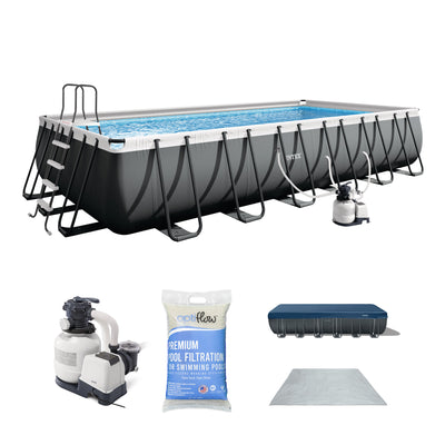 Intex Ultra XTR 24' x 12' x 52" Above Ground Pool & OptiFlow Premium Filter Sand - VMInnovations