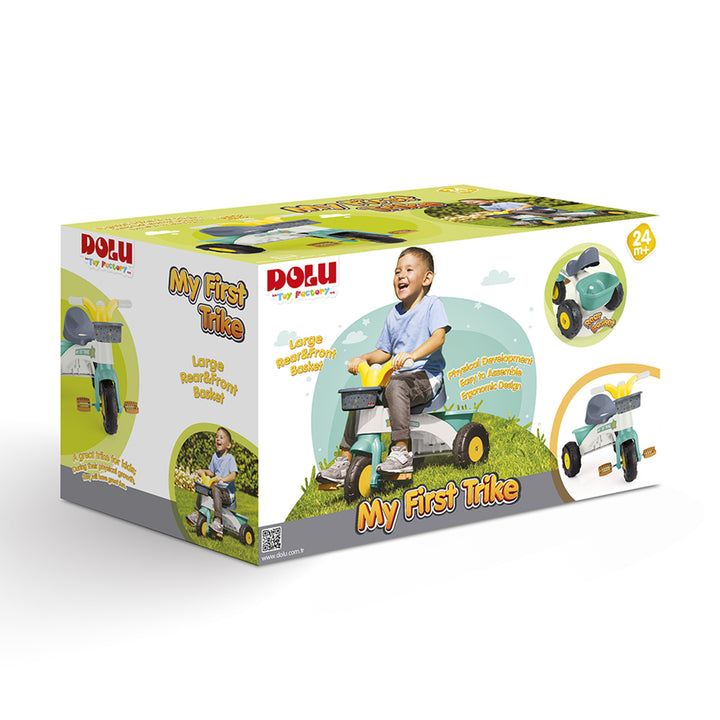 Dolu Trike for Toddlers, Tricycle for Kids, Ride-On Toy with Parent Handle