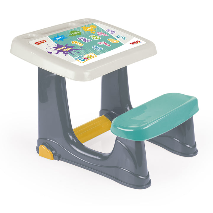 Dolu Children’s Study Desk Kids Activity Table, Chair, and Footrest, Multicolor