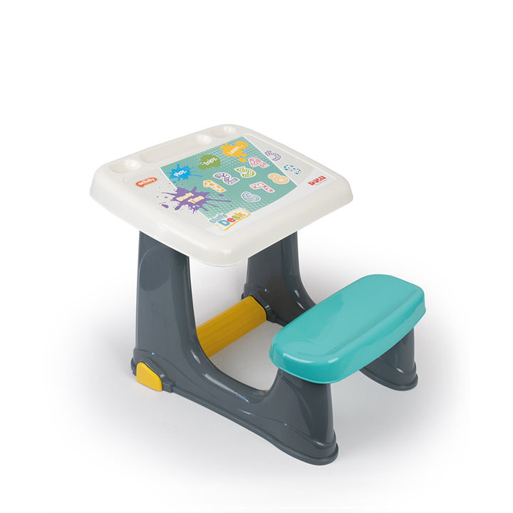Dolu Children’s Study Desk Kids Activity Table, Chair, and Footrest, Multicolor