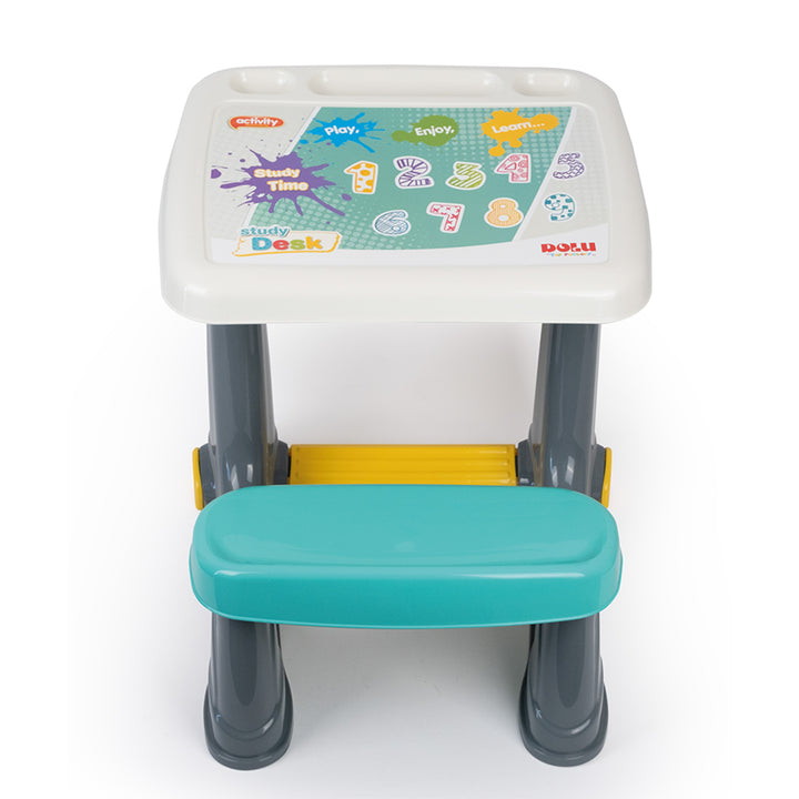Dolu Children’s Study Desk Kids Activity Table, Chair, and Footrest, Multicolor