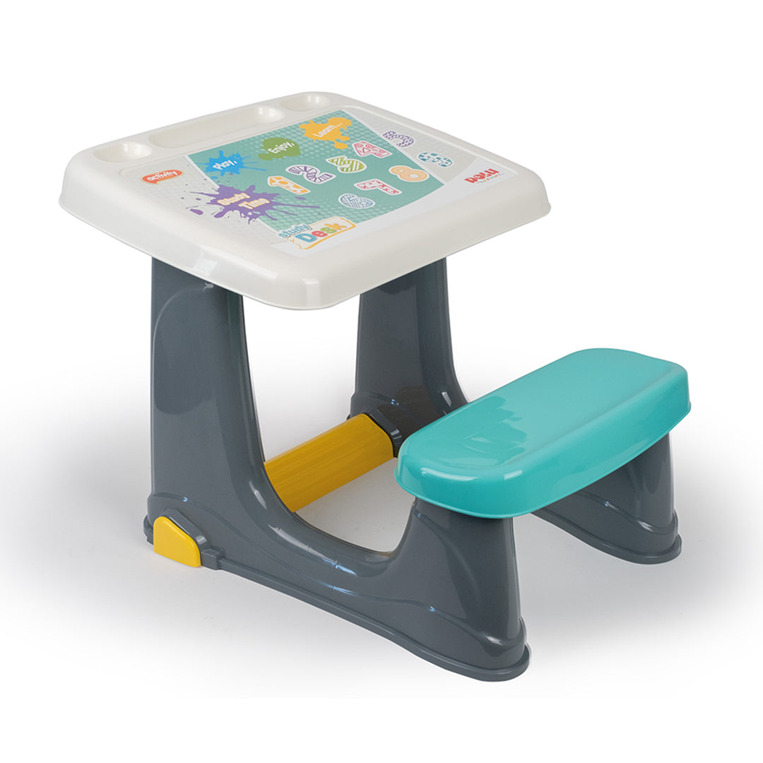 Dolu Children’s Study Desk Kids Activity Table, Chair, and Footrest, Multicolor
