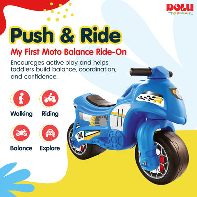 DOLU My First Moto Balance Ride-On, Foot-Powered Balancing Toddler Toy, (Used)