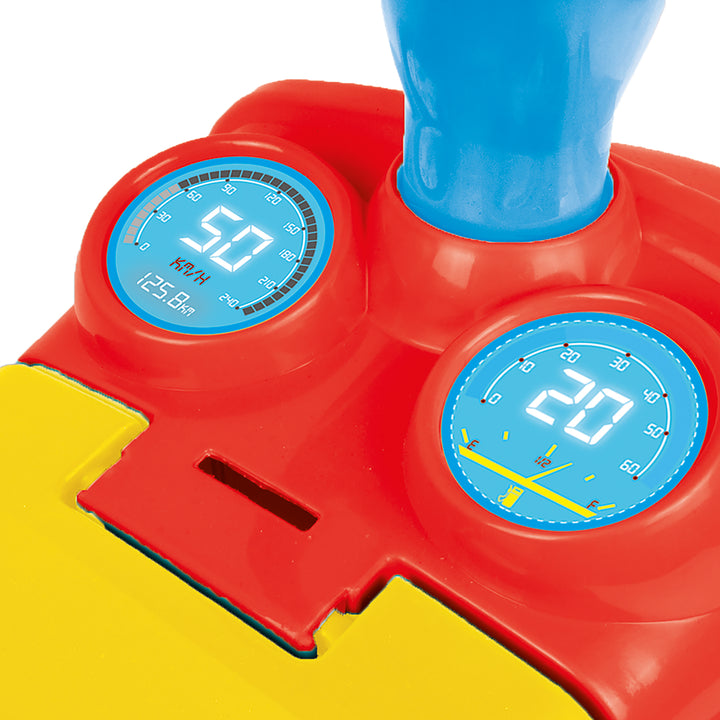 Dolu 2-in-1 Step Car Ride-On Toy and Walker, with Under-Seat Storage Compartment