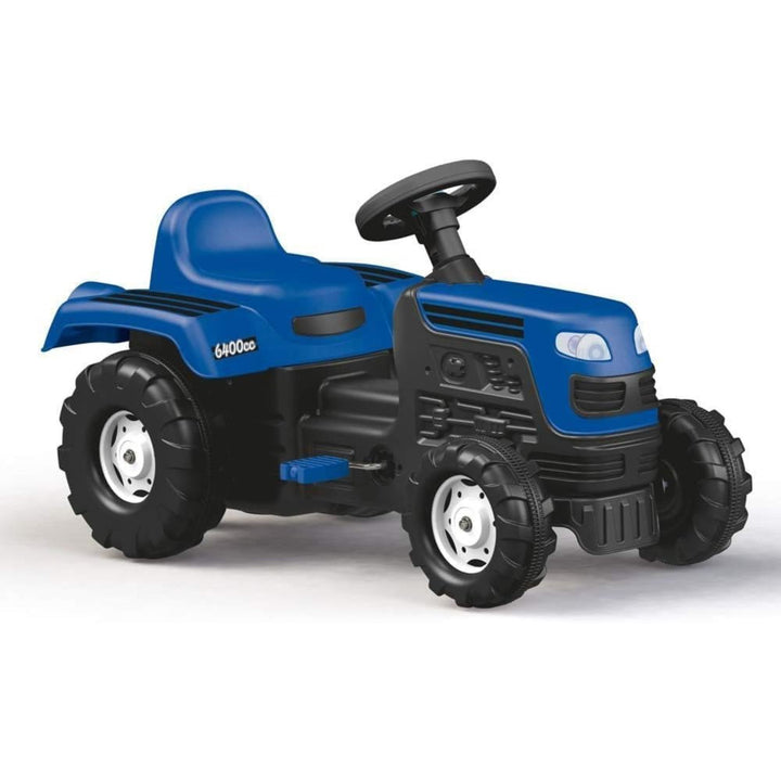 DOLU Ranchero Pedal Tractor with Horn, Kids Ride-On Toy for 3 Years and Up, Blue